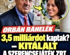 ORBÁN RÁHELÉK 3,5 milliárdot kaptak? – KITÁLALT A SZERENCSEJÁTÉK ZRT. korábbi vezetője!