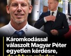 Káromkodással válaszolt Magyar Péter egyetlen kérdésre, de abban minden benne volt !