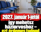 2027.Január 1-jétől így mehetsz háziorvoshoz – ezt érdemes tudnod a vizsgálat előtt! 👇𝐂𝐢𝐤𝐤 𝐚 𝐡𝐨𝐳𝐳𝐚́𝐬𝐳𝐨́𝐥𝐚́𝐬𝐨𝐤𝐧𝐚́𝐥!