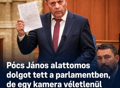 Pócs János nagyon alattomos dolgot tett a parlamentben, de egy kamera véletlenül felvette az egészet! ????? ? ?????́???́??́?????́?!