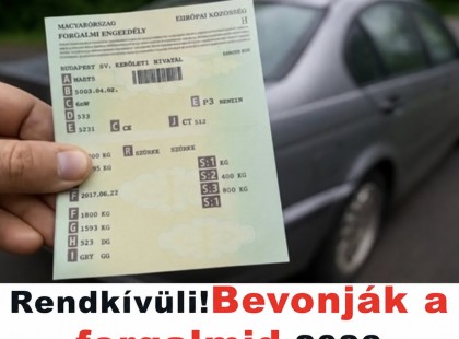 Rendkívüli!Bevonják a forgalmid 2026 októbertől, ha ez a 2 dolog nincs nálad! ? – Fontos figyelmeztetés minden autósnak
