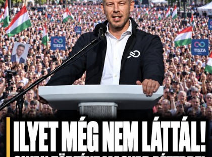 Óriási tömeg fogadta Magyar Pétert Kisvárdán – megtelt a belváros az országjárás újabb állomásán.