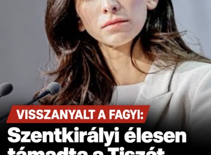 Visszanyalt a fagyi:Szentkirályi élesen támadta a Tiszát, de olyan választ kapott, hogy mindenki kiröhögte !