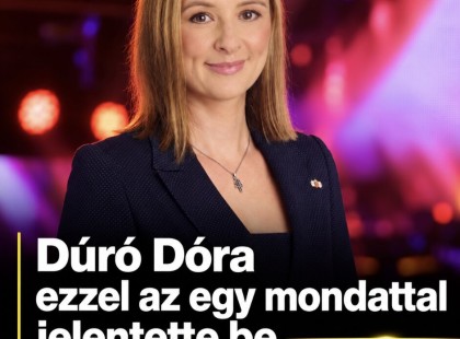 Dúró Dóra ezzel az egy mondattal jelentette be az örömhírt!