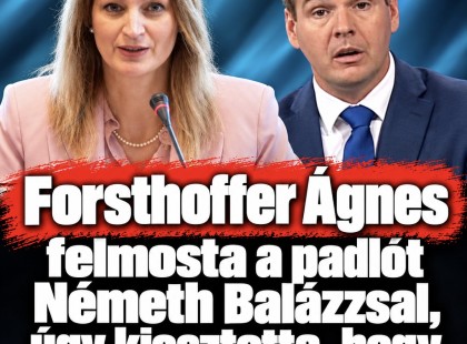 Forsthoffer Ágnes felmosta a padlót Németh Balázzsal, úgy kiosztotta, hogy minden szava csattant!