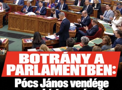 Botrány a Parlamentben: Pócs János vendége nem bírt magával! Az őrségnek kellett intézkednie!