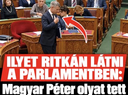 Ilyet ritkán látni a parlamentben:Magyar Péter olyat tett a parlamentben ami példa nélküli!