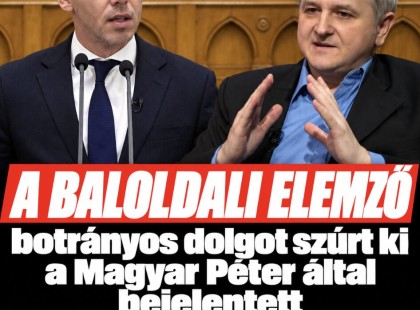 A baloldali elemző botrányos dolgot szúrt ki a Magyar Péter által bejelentett költségvetésben!Mutatjuk: