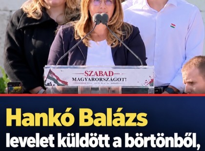 Hankó Balázs levelet küldött a börtönből, a felesége élőben olvasta fel a megdöbbentő sorokat!