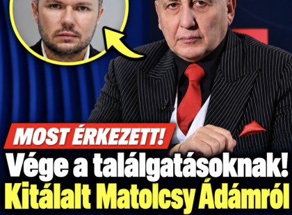 MOST ÉRKEZETT! Vége a találgatásoknak! Kitálalt Matolcsy Ádámról Tasnádi Péter!