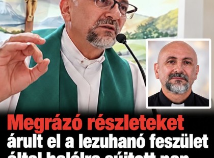 Megrázó részleteket árult el a lezuhanó feszület által halálra sújtott pap kollégája: ez történt a kereszttel