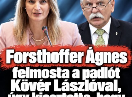 Forsthoffer Ágnes felmosta a padlót Kövér Lászlóval, úgy kiosztotta, hogy minden szava csattant!