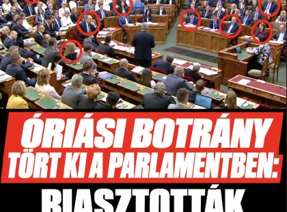 Óriási botrány tört ki a parlamentben: Riasztották a teremőröket is!