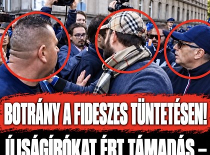 BOTRÁNY A FIDESZES TÜNTETÉSEN! ÚJSÁGÍRÓKAT ÉRT TÁMADÁS – A RENDŐRSÉG MÁR ELJÁRÁST INDÍTOTT!