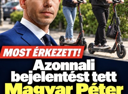 Azonnali bejelentést tett Magyar Péter az elektromos rollerek kapcsán!