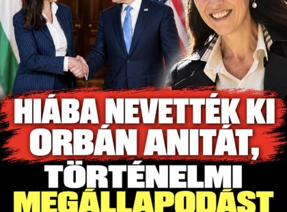 Hiába nevették ki Orbán Anitát, történelmi megállapodást hozott tető alá az USA-val!