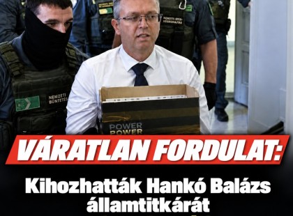 Váratlan fordulat : Kihozhatták Hankó Balázs államtitkárát a kecskeméti börtönből